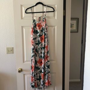 Lush Floral Midi Dress